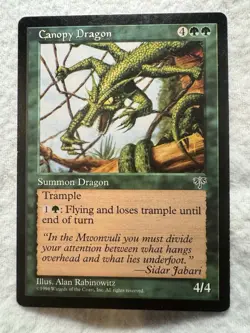 MTG - Canopy Dragon - Mirage - LP - Free Shipping! - Image 1