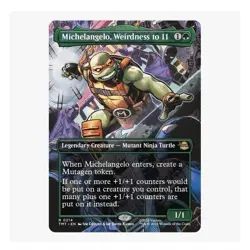 Magic: The Gathering Michelangelo Weirdness to 11 TMT 0214 Rare Borderless Green - Image 1