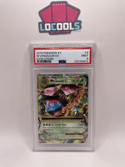 2016 POKEMON XY EVOLUTIONS #2 M VENUSAUR EX PSA 9 - Image 1