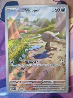 Pokemon Card Paldean Wooper 102/094 Phantasmal Flames Ilustration Rare NM-Mint - Image 1