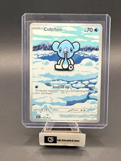 Cubchoo Pokemon Black Bolt 109/086 Illustration Rare Near Mint - Image 1