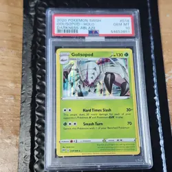 Pokemon Golisopod 018/189 Swsh03: Darkness Ablaze Holo Rare PSA 10 2020 - Image 1