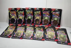 2025 Pokemon Mega Evolution Phantasmal Flames Booster Pack & Coin New Lot of 12 - Image 2