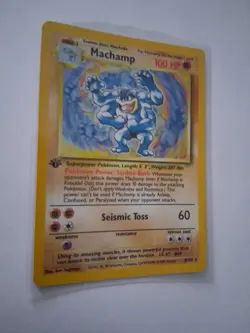 Pokemon TCG Machamp WOTC Base Set 1999 Holo Rare 1st Edition 8/102 - Image 5