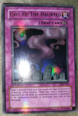 YuGiOh - 1st Edition Ultra Rare - Call Of The Haunted PSV-012 HOLO (MP) - Image 1