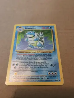 Pokemon TCG Blastoise Base Set 2/102 Holo Unlimited Holo Rare - Image 1