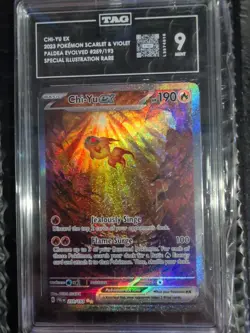Pokemon TCG Chi-Yu EX Scarlet & Violet Paldea Evolved Holo Card 259/193 TAG 9 - Image 1