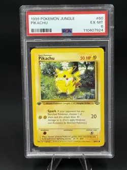 1999 Pokemon Jungle Pikachu PSA 6 - Image 3