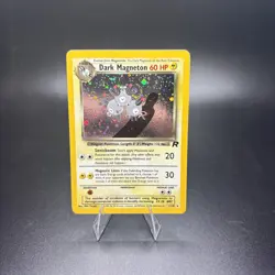 Dark Magneton 11/82 - Team Rocket Unlimited WOTC Pokemon TCG NM Swirl -g - Image 1