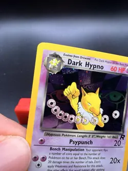 2000 Pokemon TCG Team Rocket Dark Hypno Holo NM English 9/82 Swirl-c - Image 2
