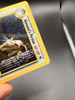 Giovanni's Persian 8/132 - Gym Challenge Unlimited Holo Rare Pokemon NM Swirl-c - Image 3