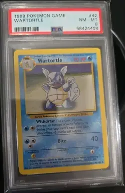 PSA 8 Wartortle 1999 Pokemon Game #42 NM - MT - Image 1