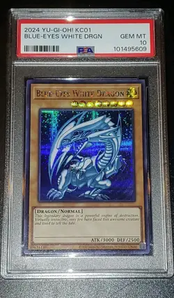 Yu-Gi-Oh! PSA 10 KC01 Blue Eyes White Dragon Secret Rare Kaiba Briefcase - Image 1