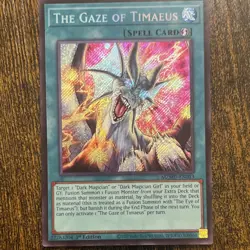 Yu-Gi-Oh! The Gaze of Timaeus Spell Card 1st Edition Holo MZMU-EN013 Konami - Image 1