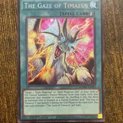 Yu-Gi-Oh! The Gaze of Timaeus Spell Card 1st Edition Holo MZMU-EN013 Konami - Image 2