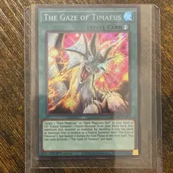 Yu-Gi-Oh! The Gaze of Timaeus Spell Card 1st Edition Holo MZMU-EN013 Konami - Image 5