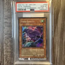 YUGIOH PSA 10 2003 Yata Garasu LOD-000 Secret Rare 1st Edition *6463 - Image 2
