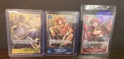 One Piece Card Game English Character Card Lot - Sabo, Ace, Kid, 3 - Image 1