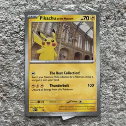 Pokemon TCG Promo Oversized Card - Pikachu at the Museum (Sealed) UK EXCLUSIVE - Image 1
