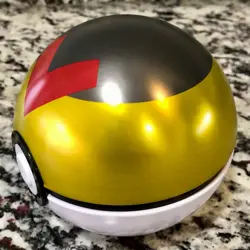 Pokemon Level Ball Tin, Yellow, Black & Red, w/ 50 Mixed Trading Cards - Image 3