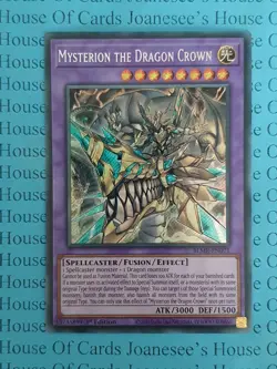 Mysterion the Dragon Crown BLMR-EN071 Secret Rare Yu-Gi-Oh Card 1st Edition New - Image 1