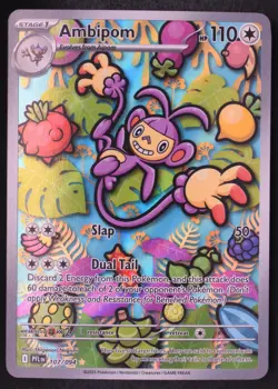Ambipom 107/094 - Pokemon Phantasmal Flames Illustration rare Card - Image 1