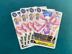 Cherubimon BT8-043 Playset New Awakening Digimon Card Game x4 - Image 1