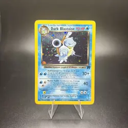 Pokemon Dark Blastoise Holo Rare TCG Card 3/82 Near Mint Condition SWIRL -g - Image 1