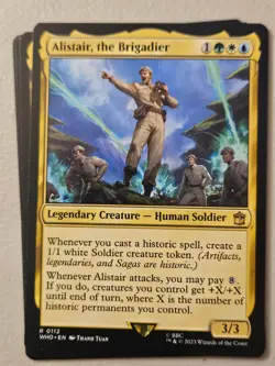 MTG | Alistair, the Brigadier (x4 Playset) | (NM) Universes Beyond: Doctor Who - Image 1
