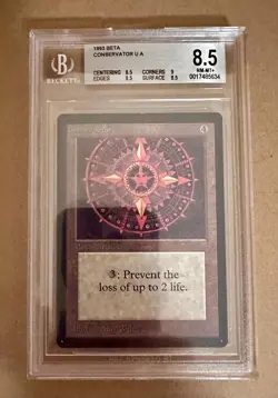Conservator - BETA - MTG - BGS 8.5 NM-MT+. Quad + - Image 1