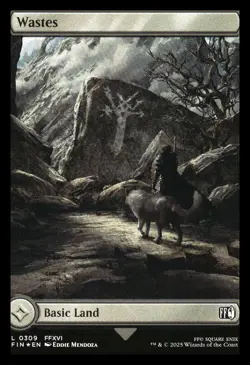 Wastes FOIL (0309) Final Fantasy MTG NM+ - Image 1