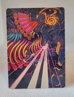 Magic MTG Final Fantasy Summon: Bahamut 37/53 Art Series Full Art - Image 1