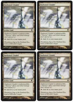 Darksteel Citadel x4 4x 2004 Darksteel PLAYSET Artifact Land MTG SP - NM AZ2 - Image 1