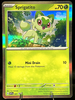 Sprigatito 001 Sv: Scarlet & Violet Promo Cards Holo - Pokemon Card - LP - Image 1