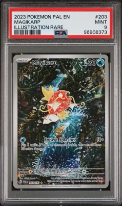 2023 POKEMON PAL EN-PALDEA EVOLVED ILLUSTRATION RARE #203 MAGIKARP PSA 9 - Image 1