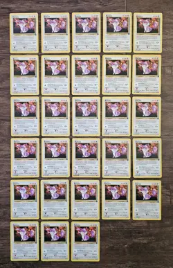Pokemon TCG Team Rocket Rattata Common 66/82 Lot Of 28 - Image 1