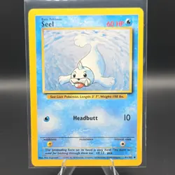 Pokemon TCG Seel 41/102 Base Set Basic 60HP Common Regular - Image 1