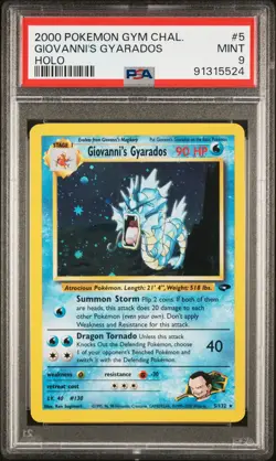 Giovanni's Gyarados 2000 Pokemon Gym Challenge PSA 9 #5 - Image 1