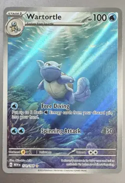 Pokemon TCG Wartortle #171 Scarlet & Violet 151 - IR Holo - Image 1