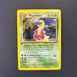 Pokemon TCG Meganium 11/111 1st Edition Holo Rare Vintage - Neo Genesis - LP - Image 1