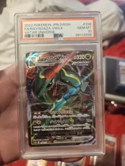 Pokemon TCG Rayquaza VMAX Vstar Universe 108/172 Triple Rare Holo PSA 10 - Image 1