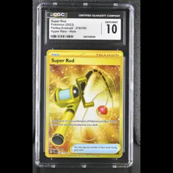 CGC 10 GEM MT Super Rod Hyper Rare 2024 Pokemon Paldea Evolved #276/193 - Image 1