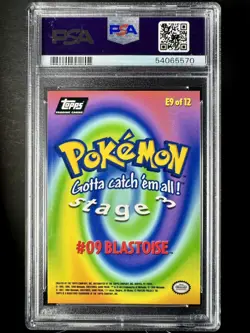 1999 Topps Pokemon Blastoise #E9 PSA 9 - Image 2