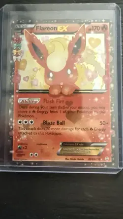 Pokemon Flareon EX RC6/RC32 Generations Radiant Collection Full Art Ultra Rare - Image 1