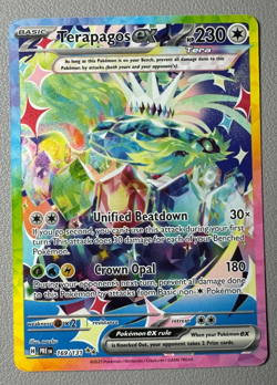 Pokemon Terapagos EX 169/131 Prismatic Evolutions Special Illustration Rare SIR - Image 1