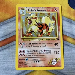 Pokemon TCG Blaine's Arcanine Gym Challenge 1/132 Holo Unlimited Rare - Image 1