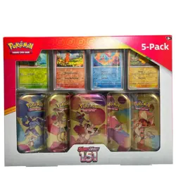 New Pokemon Scarlet & Violet 151 5x Mini Tins Costco Fast Shipping 10 Packs - Image 1