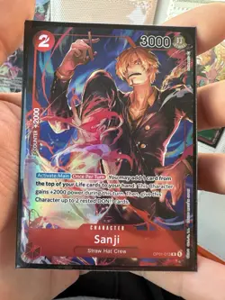 One Piece Sanji Parallel Foil OP01-013/284 Romance Dawn - Image 2