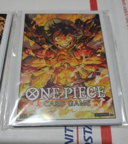 One Piece Card Game Limited Promotion Card Sleeves Ace Sabo Monkey D Luffy Set. - Image 2
