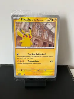 Pokemon Pikachu At The Museum TCG Promo Jumbo Card Oversized Card *SEALED* - Image 1